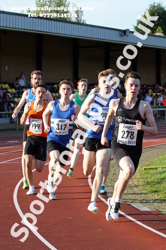 Jimmy Hedley 800 metres at Monkton, Jarrow, Wed., May 24th Photo: David T. Hewitson/Sports for All Pics